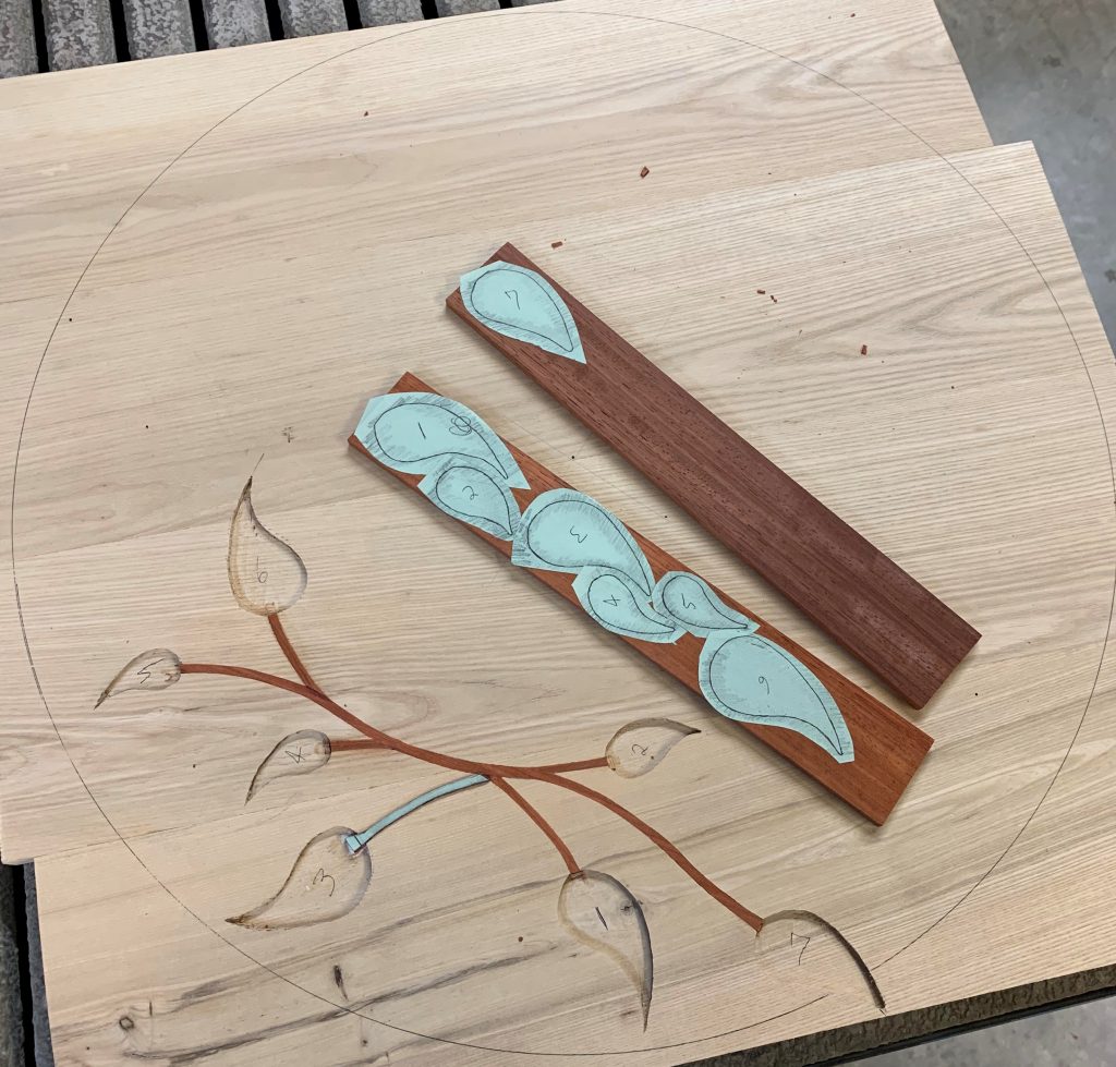 Inlays for woodworking projects